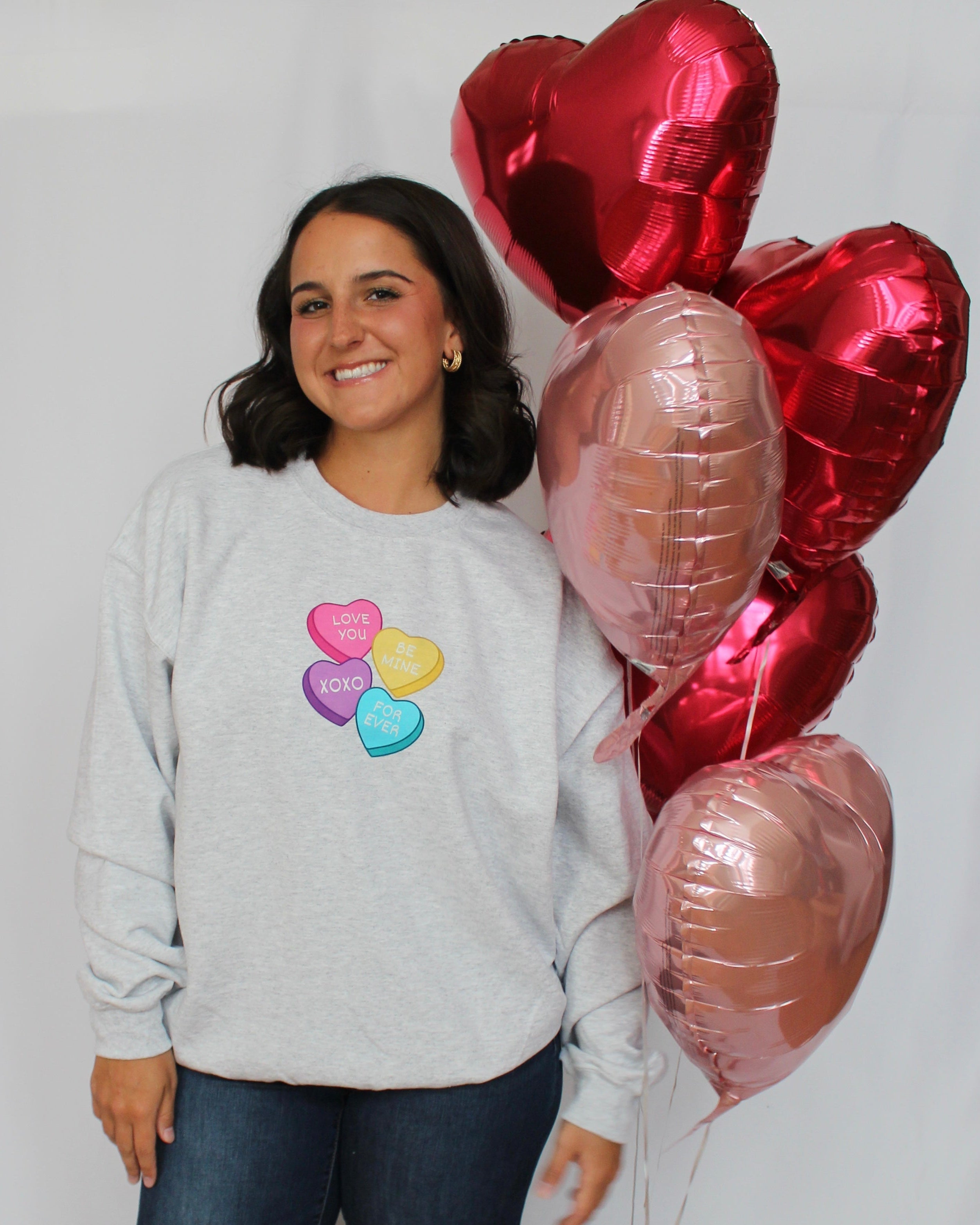 Candy Hearts Crewneck